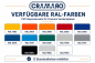Preview: Verfügbare RAL-Farben