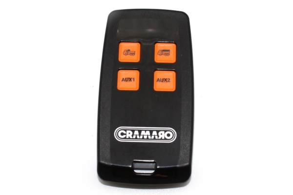 Cramaro Fernbedienung mit orangenen Knöpfen