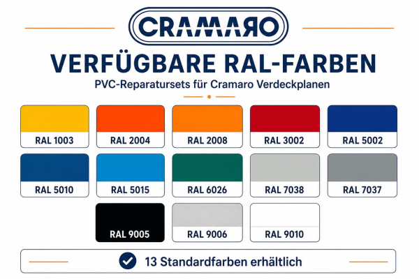 Verfügbare RAL-Farben